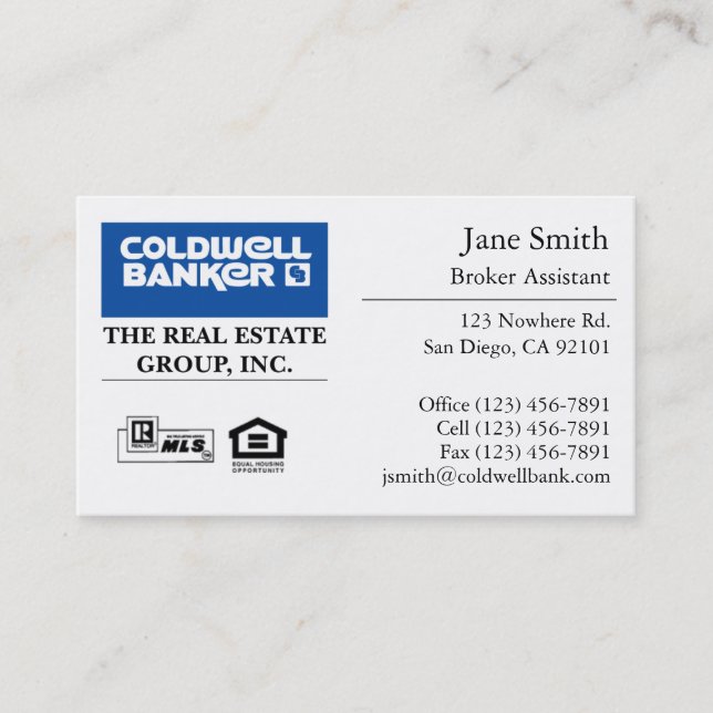 Carte de visite : Classique (Devant)