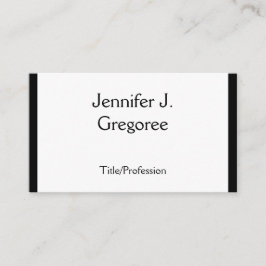 Carte de visite classique