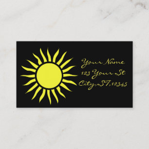 Carte De Visite Classique de flambage Sun Thunder_Cove