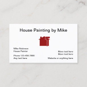 Carte De Visite Classique House Painter Generic
