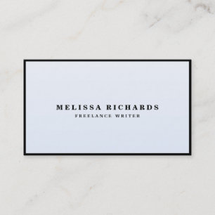 Carte De Visite Classique Luxe Noir et Blanc avec médias sociaux