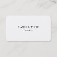Classique minimaliste blanc professionnel élégant
