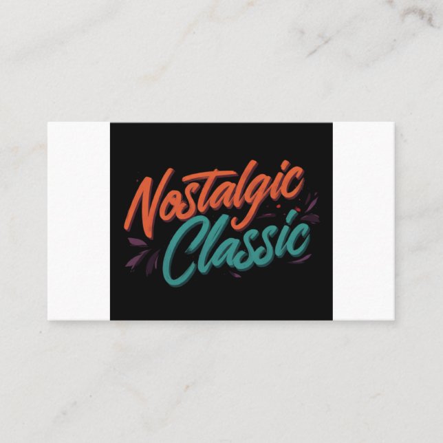 Carte De Visite Classique nostalgique (Devant)