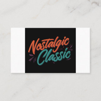 Carte De Visite Classique nostalgique
