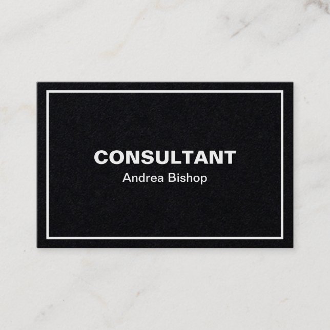 Carte de visite classique simple et propre (Devant)