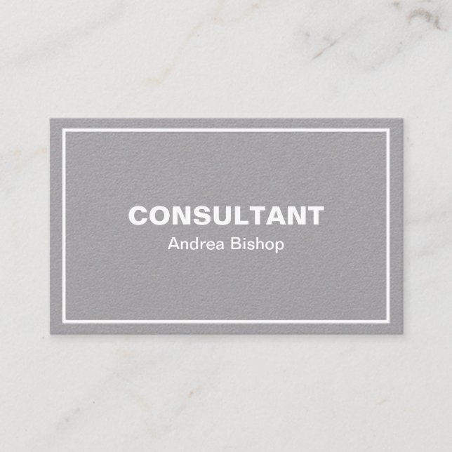 Carte de visite classique simple et propre (Devant)