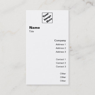 Carte De Visite Classique vertical 2 de logo