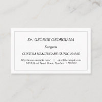 Carte de visite classique, Vintage et classique