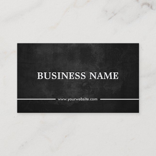 Carte De Visite Classy Grunge Dark Economist (Devant)