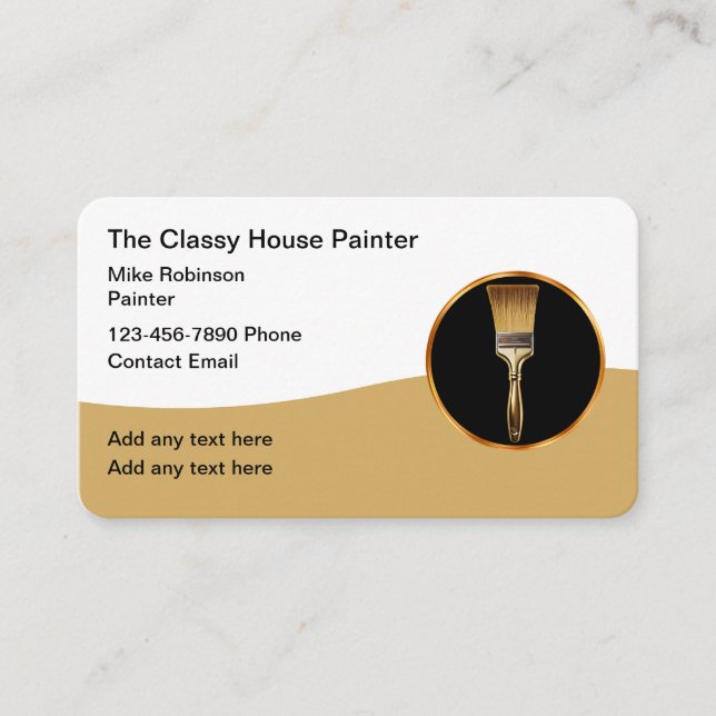 Carte de visite Classy House Painter Pro (Devant)