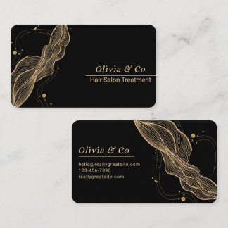 Carte de visite Classy Noir et Or