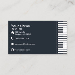 Carte De Visite Clavier de piano