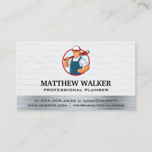 Carte De Visite Clé de retenue de plomberie