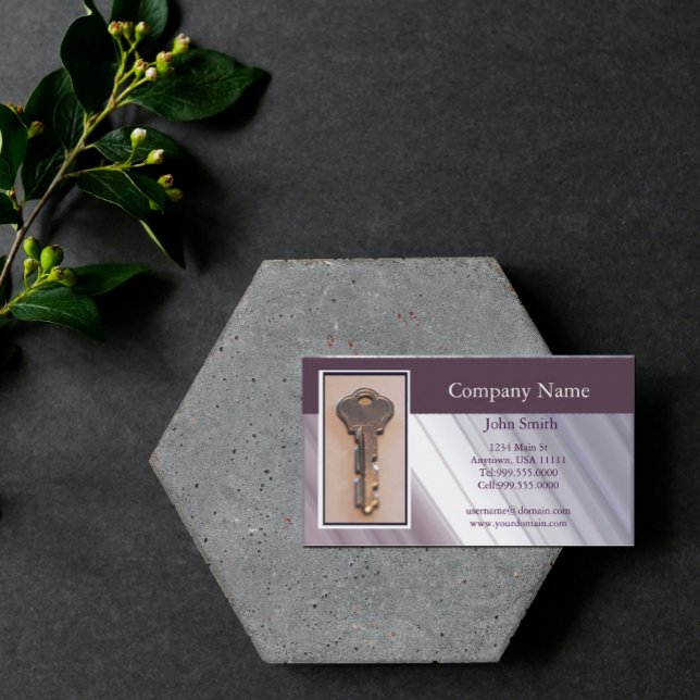 Carte de visite clé en acier (Créateur téléchargé)