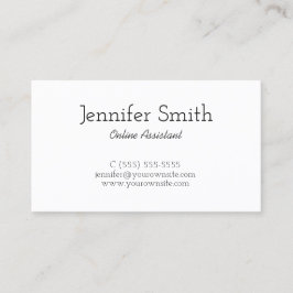 Carte De Visite Clé grecque noire et blanche