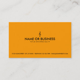Carte De Visite clef triple simple