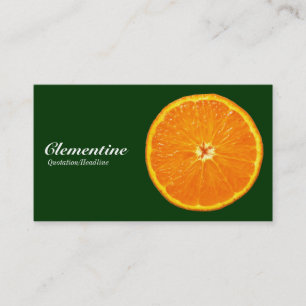 Carte De Visite Clementine - Vert foncé 003300
