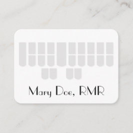 Carte De Visite Clés grises de machine de Steno de sténographe