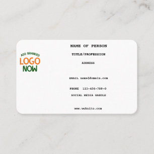 CARTE DE VISITE CLIENT SIMPLE CONTEMPORAIN PROPRE BLANC MODE