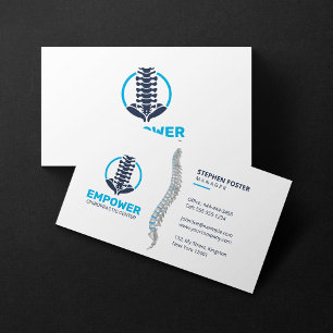 Carte De Visite Clinique de chiropratique Thérapie de massage
