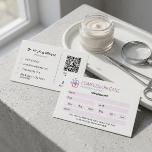 Carte De Visite Clinique de dermatologie Rendez-vous propre