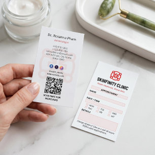 Carte De Visite Clinique de dermatologie   Rendez-vous propre