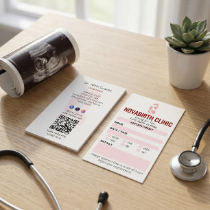 Carte De Visite Clinique de gynécologie entreprise Rendez-vous m