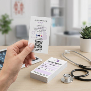 Carte De Visite Clinique de neurologie   Rendez-vous propre