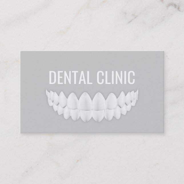 Carte De Visite Clinique de soins dentaires Thérapiste Dentistry G (Devant)