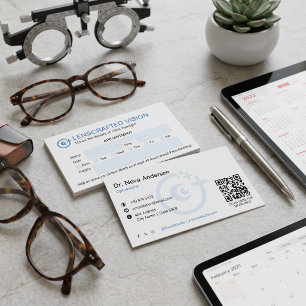 Carte De Visite Clinique d'ophtalmologie Entreprise Rendez-vous