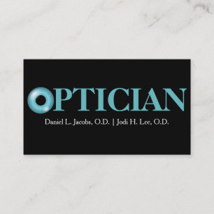 Carte De Visite Clinique d'optique médicale EyeBall Doctor Busines