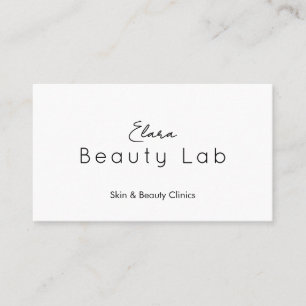 Carte De Visite Cliniques de soins de peau minimalistes élégantes