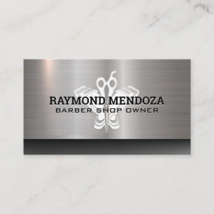 Carte De Visite Clippers à cheveux barber   Ciseaux   Metallique