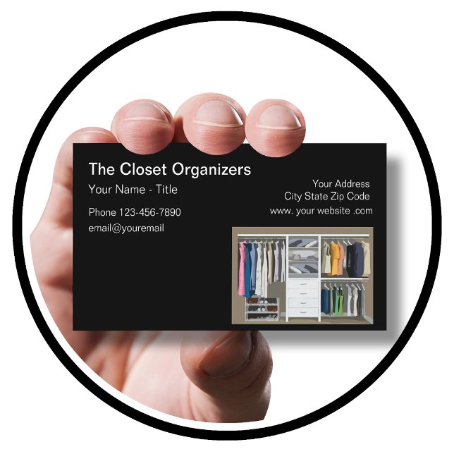Carte De Visite Closet Organisation Et Retrait (Créateur téléchargé)