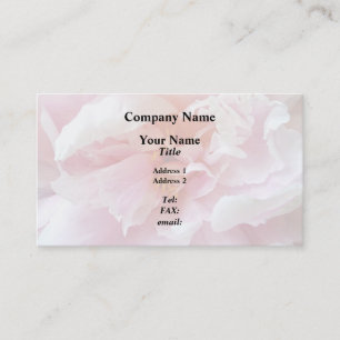Carte De Visite Closeup des pivoines roses pâles
