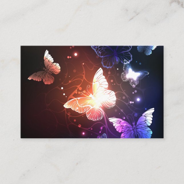 Carte De Visite Clowing Night Butterflies (Devant)