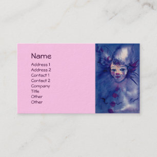 CARTE DE VISITE CLOWN DANS PURPLE