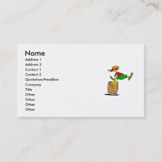 Carte De Visite Clown de rodéo