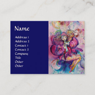 CARTE DE VISITE CLOWN MUSICAL