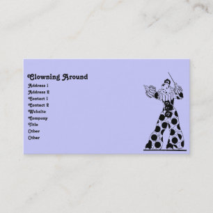 Carte De Visite Clown Vintage