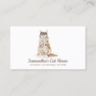 Carte De Visite Club de chats Communauté animale locale