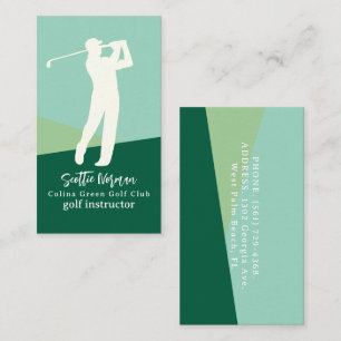Carte De Visite Club de golf élégant et moderne