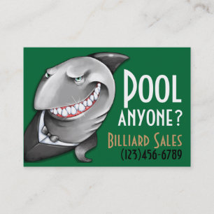 Carte De Visite Club de Pool.Billiards.Cards.Poker.Bar.Night.
