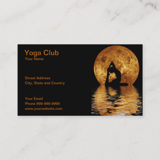Carte De Visite club de yoga (Devant)
