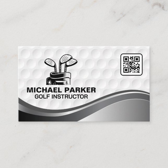 Carte De Visite Clubs de golf | Code QR (Devant)