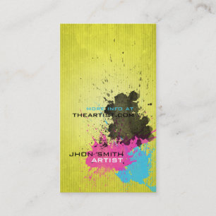Carte De Visite CMYK Splash