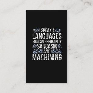 Carte De Visite CNC Machiniste Funny