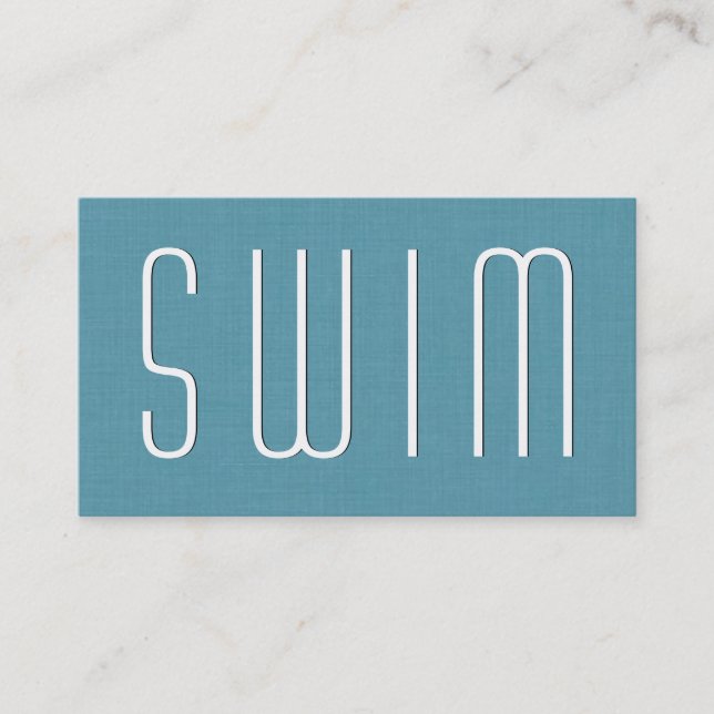 Carte De Visite COACH Aqua SWIMMING Style simple V35 (Devant)