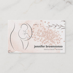 Carte De Visite Coach de naissance Doula enceinte