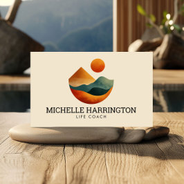 Carte De Visite Coach de vie moderne de Retro Eleved Peaks